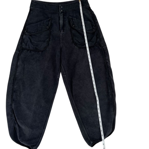 Free People Movement Timko Barrel Leg Pants in Black Oversized Boho SZ M - Picture 14 of 16
